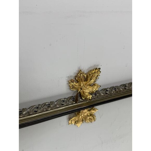 Vintage Autumn Gold Leaf Brooch Pin - Picture 4 of 8